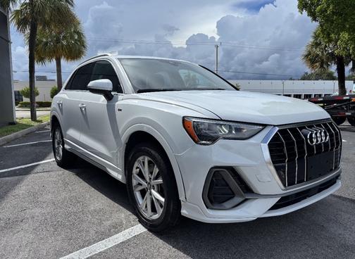 White 2021 Audi Q3 45 S line Premium