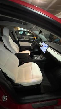 Red 2022 Tesla Model Y Long Range