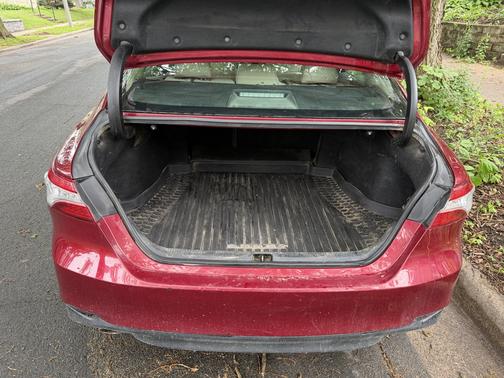 Red 2019 Toyota Camry Hybrid XLE