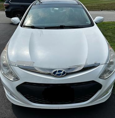 White 2015 Hyundai SONATA Hybrid Limited