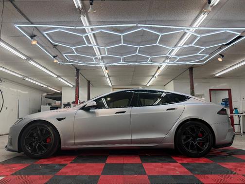 Silver 2026 Tesla Model S Plaid