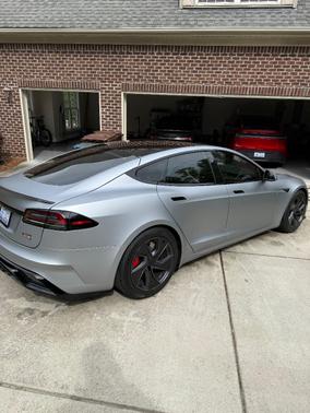 Silver 2026 Tesla Model S Plaid
