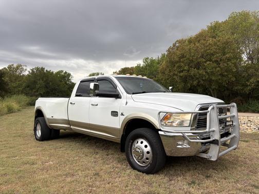 White 2012 RAM 3500 Laramie Longhorn