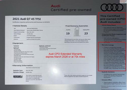 2021 Audi Q7 45 Premium Plus