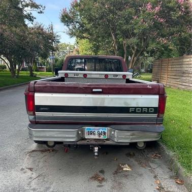 Red 1992 Ford F-350 Custom Crew Cab DRW