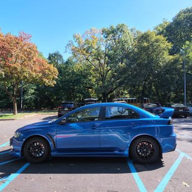 Blue 2015 Mitsubishi Lancer Evolution Final Edition