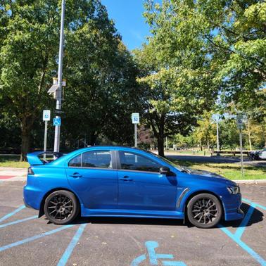 Blue 2015 Mitsubishi Lancer Evolution Final Edition