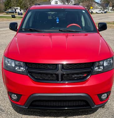 Red 2013 Dodge Journey SXT