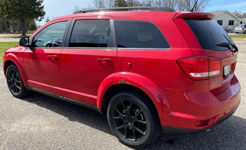 Red 2013 Dodge Journey SXT