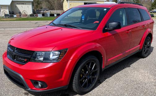 Red 2013 Dodge Journey SXT