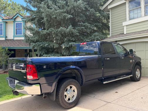 Blue 2012 RAM 3500 Laramie
