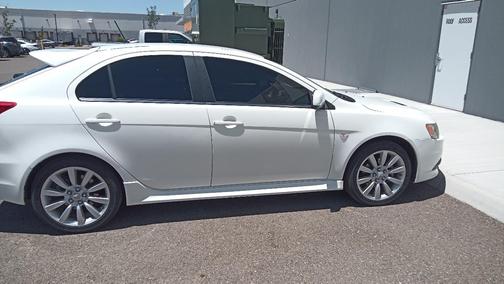 White 2010 Mitsubishi Lancer Sportback Ralliart