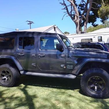 Gray 2018 Jeep Wrangler Unlimited Sahara
