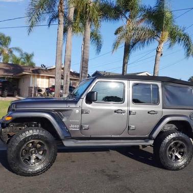 Gray 2018 Jeep Wrangler Unlimited Sahara
