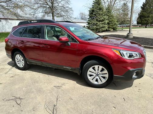Red 2015 Subaru Outback 2.5i Premium
