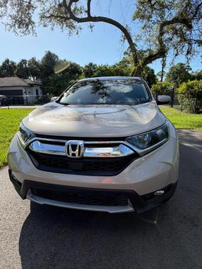 Beige 2017 Honda CR-V EX