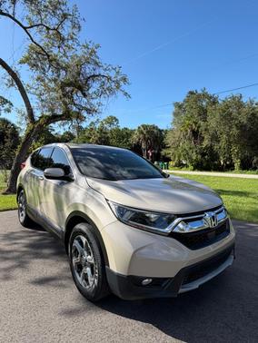 Beige 2017 Honda CR-V EX