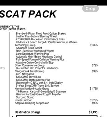 2020 Dodge Charger Scat Pack