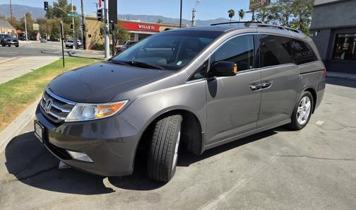 Gray 2012 Honda Odyssey Touring Elite