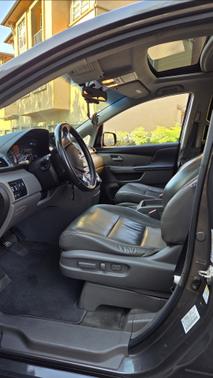 Gray 2012 Honda Odyssey Touring Elite
