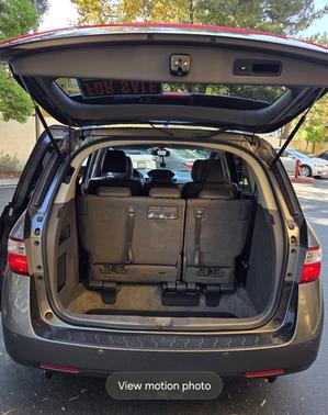 Gray 2012 Honda Odyssey Touring Elite