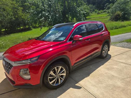 Red 2020 Hyundai SANTA FE Limited 2.4