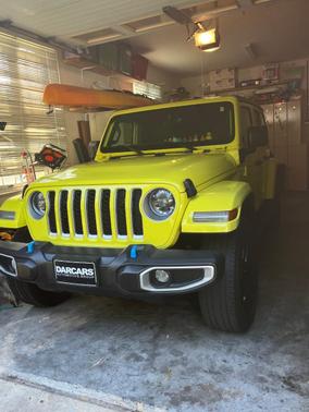 Yellow 2023 Jeep Wrangler 4xe Sahara