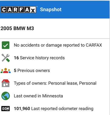 2005 BMW M3 Base
