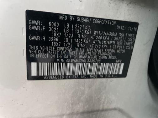 2020 Subaru Ascent Premium 8-Passenger