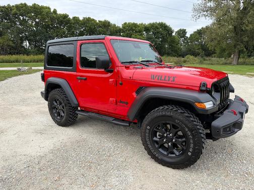 Red 2023 Jeep Wrangler Willys
