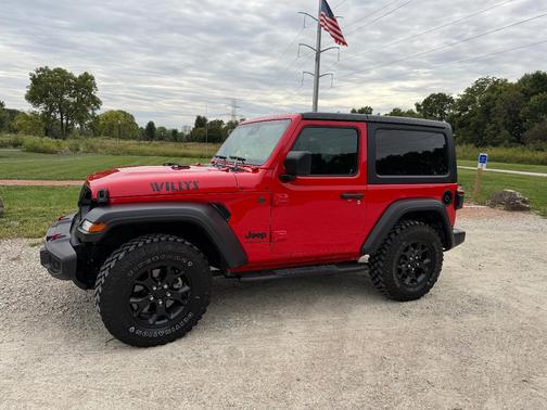 Red 2023 Jeep Wrangler Willys
