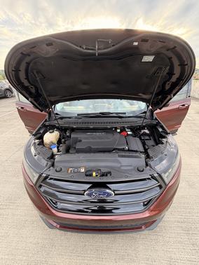 Red 2015 Ford Edge Sport
