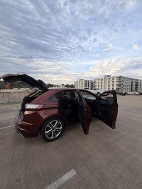 Red 2015 Ford Edge Sport
