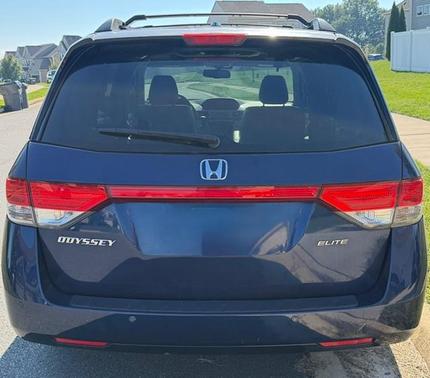 Blue 2015 Honda Odyssey Touring Elite
