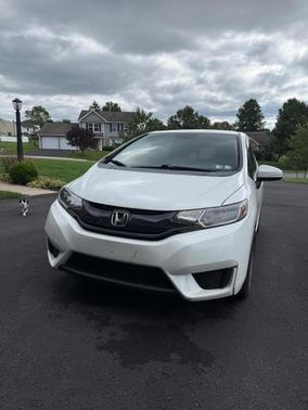 White 2015 Honda Fit LX