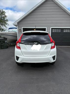 White 2015 Honda Fit LX