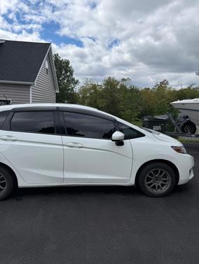 White 2015 Honda Fit LX