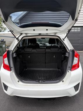 White 2015 Honda Fit LX