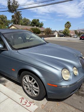 Blue 2005 Jaguar S-Type R