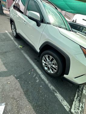 White 2021 Toyota RAV4 XLE Premium