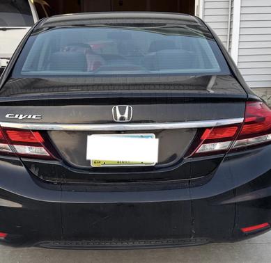 Black 2015 Honda Civic LX