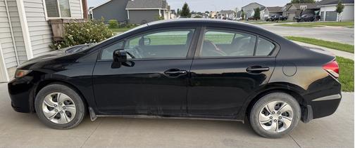 Black 2015 Honda Civic LX