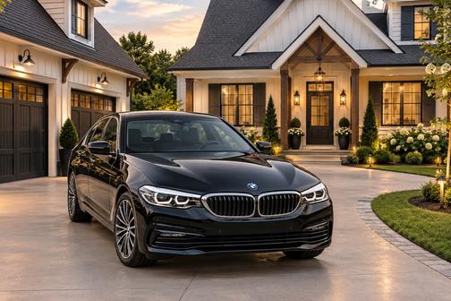 Gray 2018 BMW 540 i