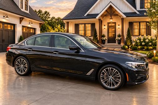 Gray 2018 BMW 540 i