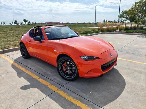Orange 2019 Mazda MX-5 Miata RF 30th Anniversary