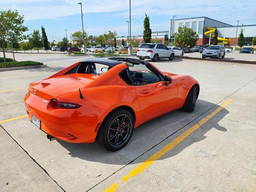 Orange 2019 Mazda MX-5 Miata RF 30th Anniversary