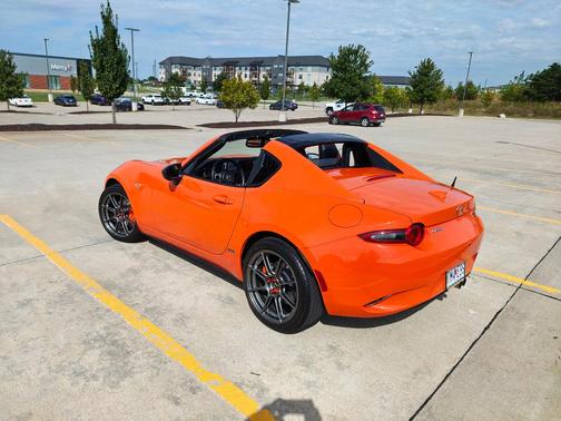 Orange 2019 Mazda MX-5 Miata RF 30th Anniversary
