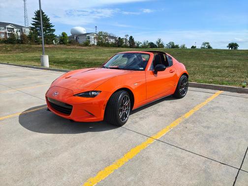 Orange 2019 Mazda MX-5 Miata RF 30th Anniversary