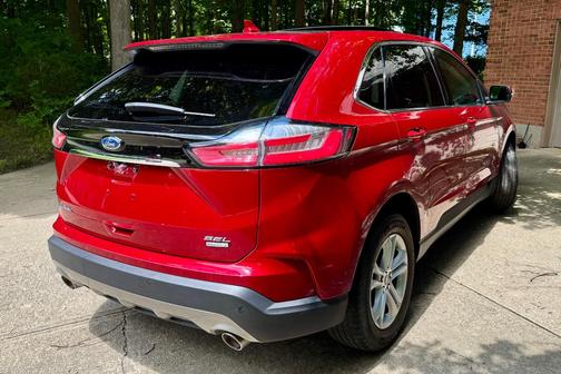 Red 2020 Ford Edge SEL