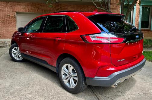 Red 2020 Ford Edge SEL